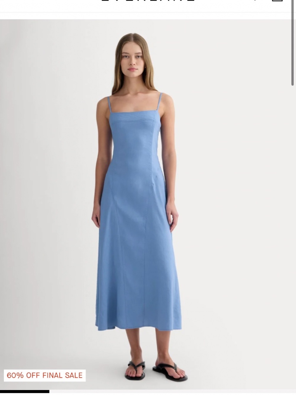 Everlane linen blend dress